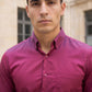 Men Regular Fit Solid Button-Down Collar Formal Shirt ( RDSH 9042Wine )