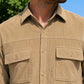 Men Standard Corduroy Cotton Shirt ( RDSH 925Beige )