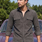 Men Standard Corduroy Cotton Shirt ( RDSH 925Grey )
