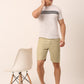 Indian Needle Men's Casual Cotton Solid Shorts