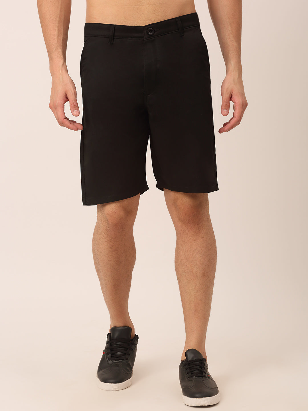 Indian Needle Men's Casual Cotton Solid Shorts