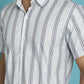 Men's Vertical Striped Half Sleeve Casual Shirt for Mens