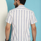 Men's Vertical Striped Half Sleeve Casual Shirt for Mens