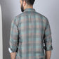 Cotton Blend Checked Casual Shirt for Mens