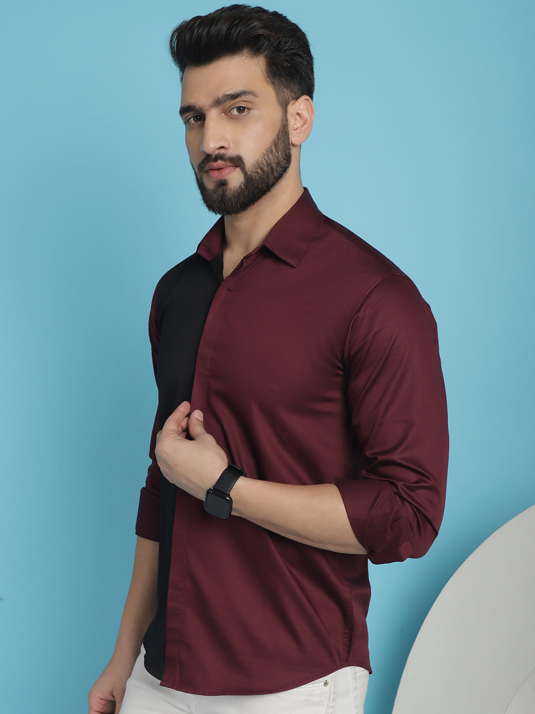 Premium Cotton Satin Casual Shirt