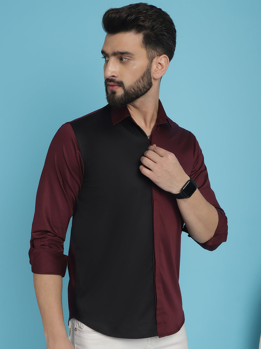 Premium Cotton Satin Casual Shirt