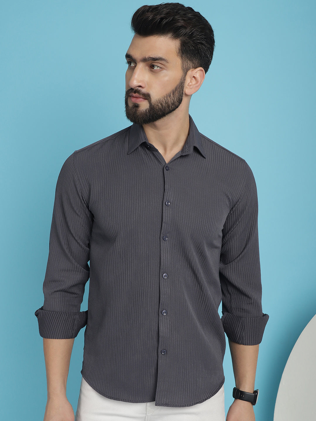 Striped Casual Shirt for Men's