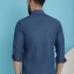 Faded Cotton Denim Casual Shirt