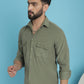 Men Standard Corduroy Cotton Shirt