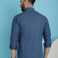 Faded Cotton Denim Casual Shirt for Men