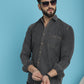 Faded Cotton Denim Casual Shirt for Men