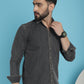 Faded Cotton Denim Casual Shirt for Men
