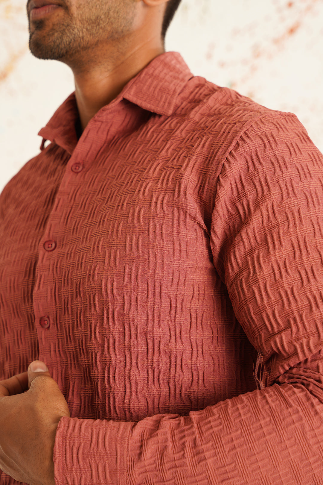 Woven Design Casual Shirt for Mens