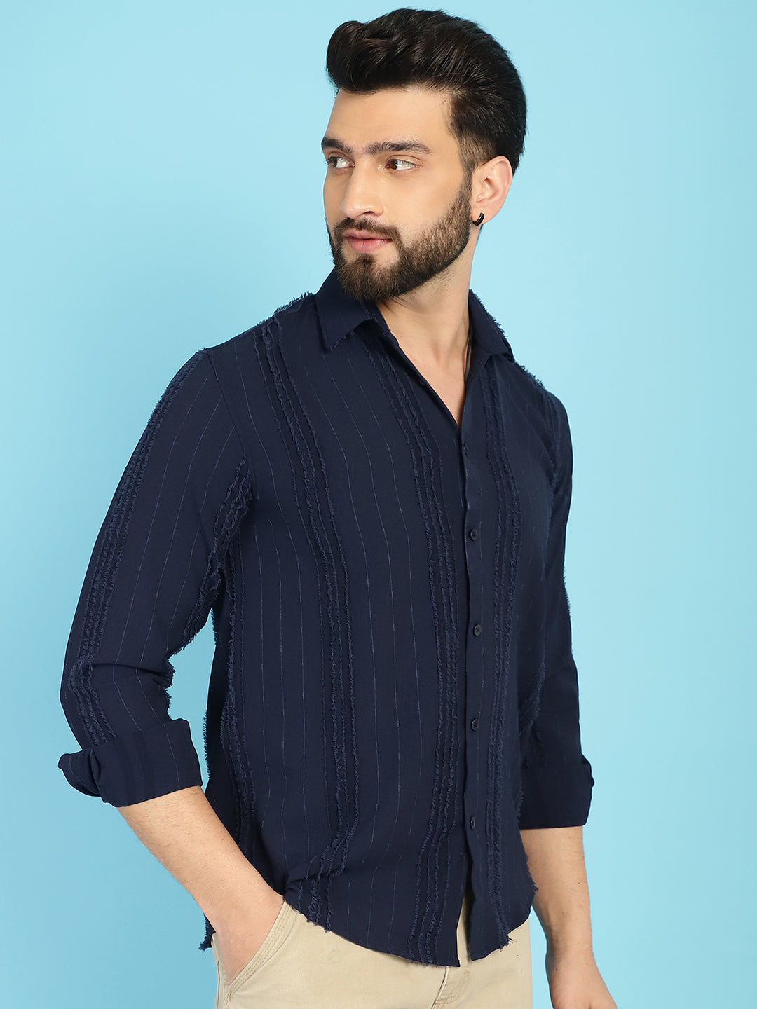 Self Design Casual Shirt for Mens