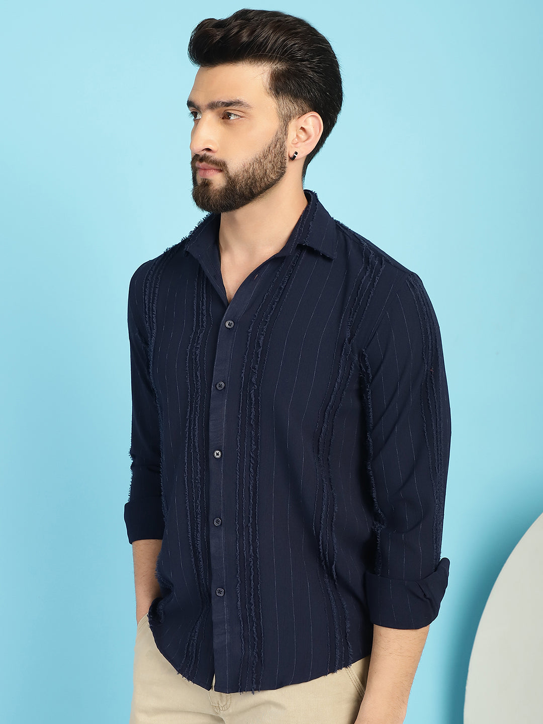 Self Design Casual Shirt for Mens