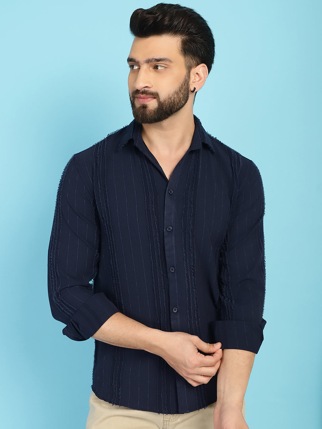 Self Design Casual Shirt for Mens