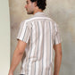 Striped Half Sleeve Cotton Shirt for Men