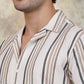 Striped Half Sleeve Cotton Shirt for Men