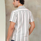 Striped Half Sleeve Cotton Shirt for Men