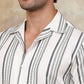 Striped Half Sleeve Cotton Shirt for Men