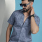 Printed Half Sleeve Cotton Shirt for Men