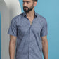 Printed Half Sleeve Cotton Shirt for Men