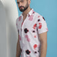 Pink Floral Printed Cotton Casual Shirt
