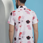 Pink Floral Printed Cotton Casual Shirt