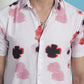 Pink Floral Printed Cotton Casual Shirt