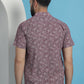 Maroon Paisley Printed Cotton Casual Shirt