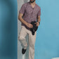 Maroon Paisley Printed Cotton Casual Shirt