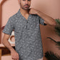 Olive Green Paisley Printed Cotton Casual Shirt