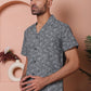 Olive Green Paisley Printed Cotton Casual Shirt
