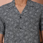 Olive Green Paisley Printed Cotton Casual Shirt
