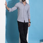 Grey Striped Casual Shirt for Mens.