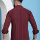 Maroon Striped Casual Shirt for Mens.