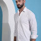White Striped Casual Shirt for Mens.
