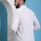 White Striped Casual Shirt for Mens.