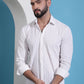 White Striped Casual Shirt for Mens.