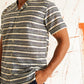 Classic Printed Spread Collar Short Sleeves Cotton Casual Shirt