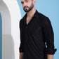 Men Embossed Design Casual Shirt