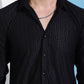 Men Embossed Design Casual Shirt