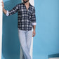 Charcoal Grey Checked Cotton Casual Shirt for Men