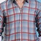 Grey Checked Cotton Casual Shirt for Men