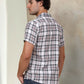 Checked Half Sleeve Cotton Shirt for Men