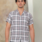 Checked Half Sleeve Cotton Shirt for Men