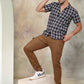 Checked Half Sleeve Cotton Shirt for Men