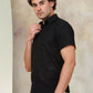 Embroidered Half Sleeve Cotton Shirt for Men