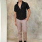 Embroidered Half Sleeve Cotton Shirt for Men