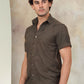 Embroidered Half Sleeve Cotton Shirt for Men